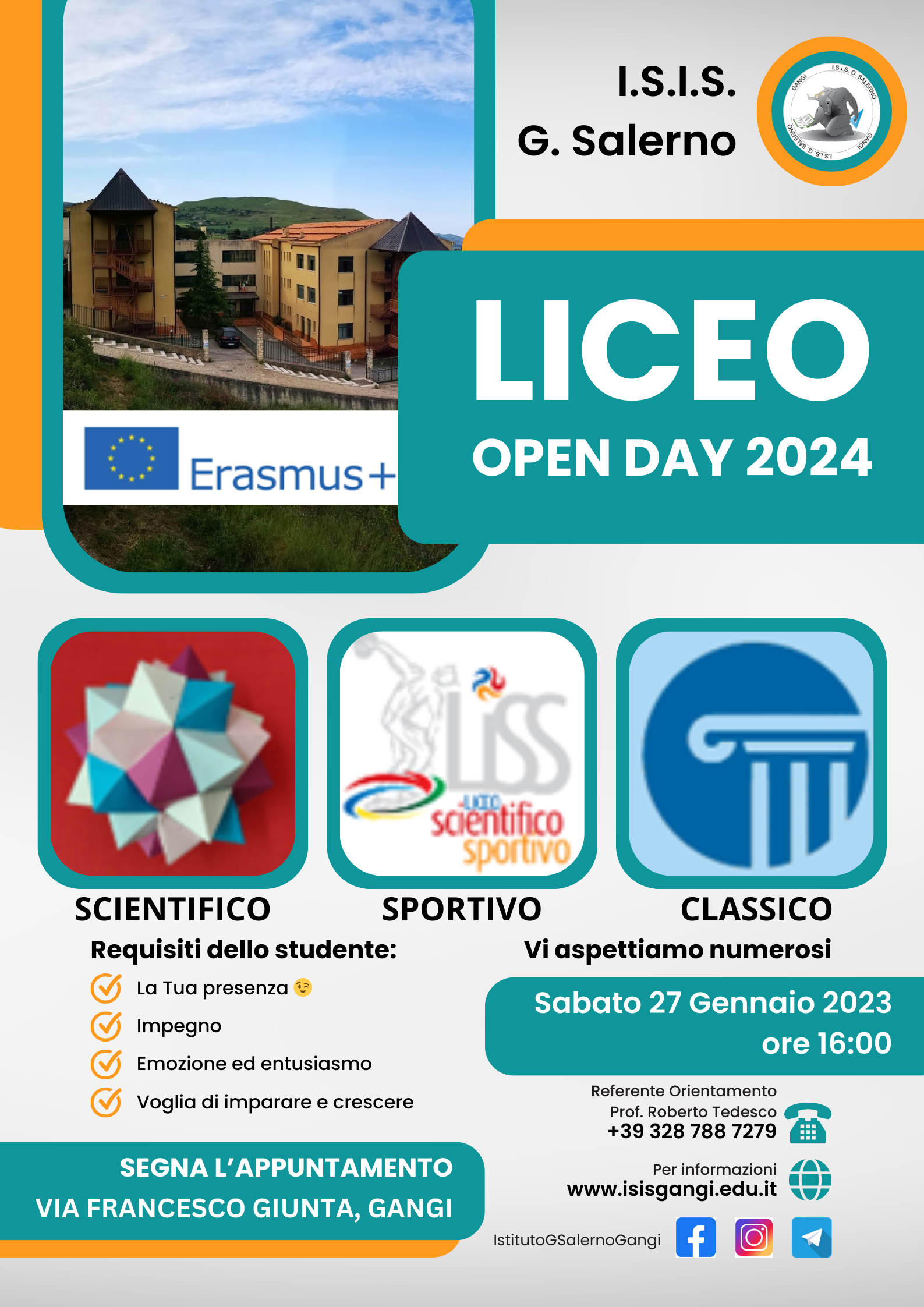 LICEO Open Day 27 gennaio 2023