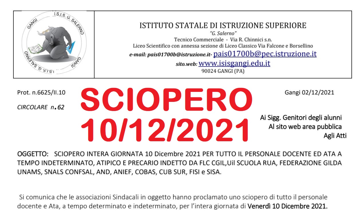 Sciopero 10122021